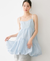 Heather（ヘザー）の「ジャガードバルーンリボンミニワンピース　666275（ワンピース）」