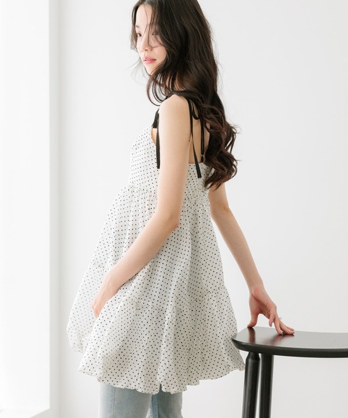 Heather(ヘザー)の「ジャガードバルーンリボンミニワンピース 666275(ワンピース・レディース・ホワイト系その他/ブラック/ブルー・FREE)」の7枚目の写真