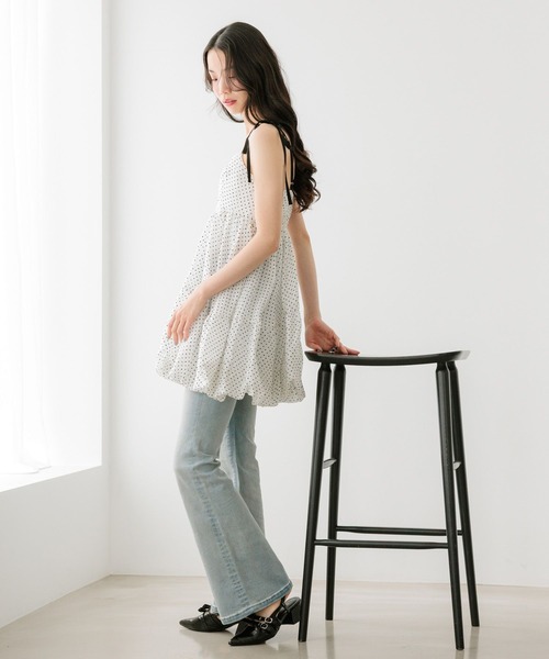 Heather(ヘザー)の「ジャガードバルーンリボンミニワンピース 666275(ワンピース・レディース・ホワイト系その他/ブラック/ブルー・FREE)」の11枚目の写真