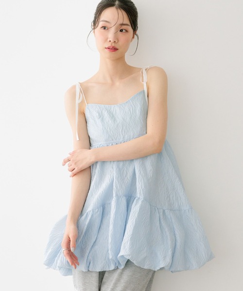 Heather(ヘザー)の「ジャガードバルーンリボンミニワンピース 666275(ワンピース・レディース・ホワイト系その他/ブラック/ブルー・FREE)」の13枚目の写真