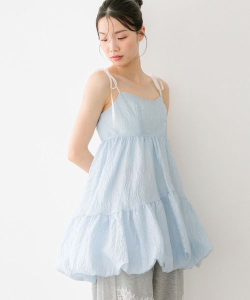 Heather(ヘザー)の「ジャガードバルーンリボンミニワンピース 666275(ワンピース・レディース・ホワイト系その他/ブラック/ブルー・FREE)」の16枚目の写真