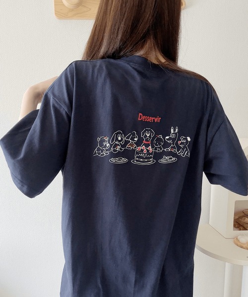 セール】バックプリントオーバーサイズTシャツ（Tシャツ/カットソー