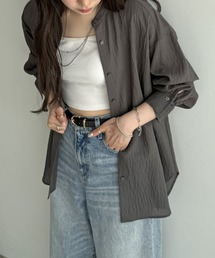 ikka（イッカ）の「【雑誌InRed5月号掲載】冷感リネンバンドカラーシャツ（シャツ/ブラウス）」