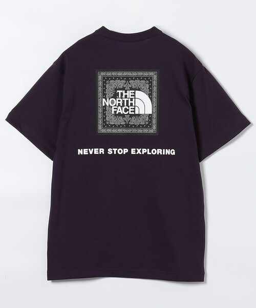 THE NORTH FACE(ザノースフェイス)の「THE NORTH FACE/ザ・ノース・フェイス S/S Bandana Square Logo tee / NT32446 / ショートスリーブバンダナスクエアロゴティー(Tシャツ/カットソー・メンズ・ブラック/ホワイト/グレー/パープル/ネイビー・X-LARGE/XX-LARGE/MEDIUM/LARGE)」の5枚目の写真