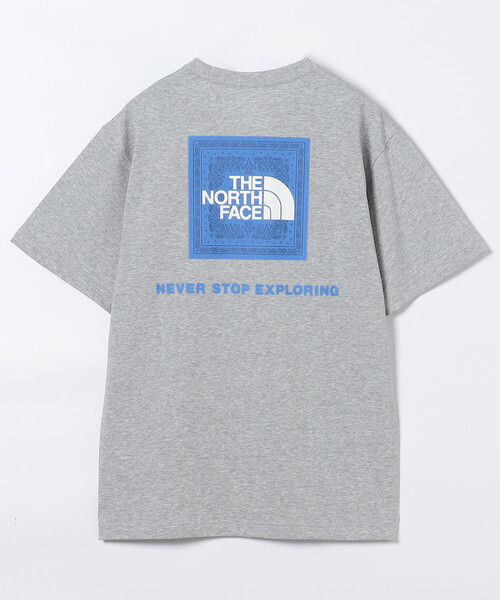 THE NORTH FACE(ザノースフェイス)の「THE NORTH FACE/ザ・ノース・フェイス S/S Bandana Square Logo tee / NT32446 / ショートスリーブバンダナスクエアロゴティー(Tシャツ/カットソー・メンズ・ブラック/ホワイト/グレー/パープル/ネイビー・X-LARGE/XX-LARGE/MEDIUM/LARGE)」の3枚目の写真