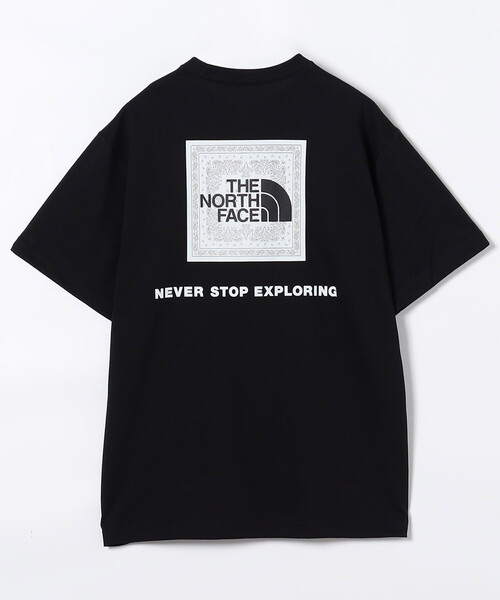 THE NORTH FACE(ザノースフェイス)の「THE NORTH FACE/ザ・ノース・フェイス S/S Bandana Square Logo tee / NT32446 / ショートスリーブバンダナスクエアロゴティー(Tシャツ/カットソー・メンズ・ブラック/ホワイト/グレー/パープル/ネイビー・X-LARGE/XX-LARGE/MEDIUM/LARGE)」の1枚目の写真