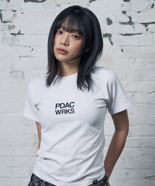 PEID(ペイド)の「PD PDAC スリムフィット半袖Tシャツホワイト(Tシャツ/カットソー・レディース・ホワイト・2/3/1)」の2枚目の写真