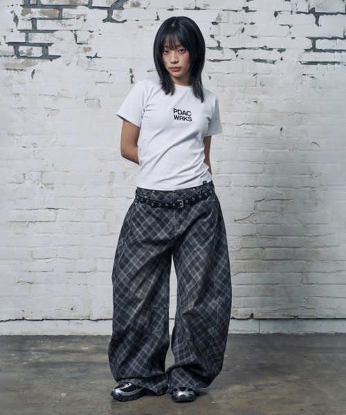 PEID(ペイド)の「PD PDAC スリムフィット半袖Tシャツホワイト(Tシャツ/カットソー・レディース・ホワイト・2/3/1)」の3枚目の写真