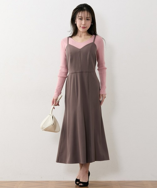 Nissen glamor(ニッセングラマー)の「【大きい胸専用】着やせキャミワンピース(ポケット付)(ワンピース・レディース・ブラウン/ブラック・M/L/LL/3L)」の21枚目の写真