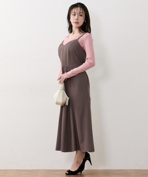 Nissen glamor(ニッセングラマー)の「【大きい胸専用】着やせキャミワンピース(ポケット付)(ワンピース・レディース・ブラウン/ブラック・M/L/LL/3L)」の22枚目の写真