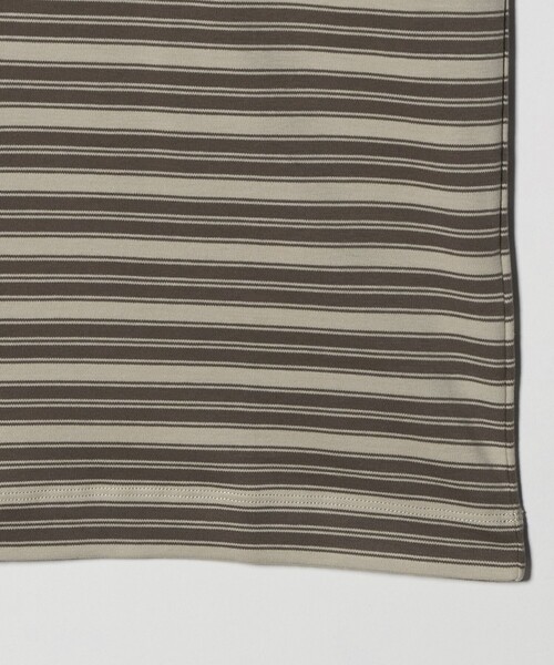 SUNSPEL(サンスペル)の「<SUNSPEL>リラックスフィット ヘビーウェイト ボーダー Tシャツ(Tシャツ/カットソー・メンズ・ネイビー/ブラウン系・S/M/L)」の9枚目の写真