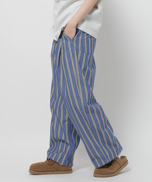 niko and...（ニコアンド）の「Gardenタックプリントパンツ（その他パンツ・レディース・ホワイト/ベージュ/ブルー/ブラウン・FREE）」の6枚目の写真