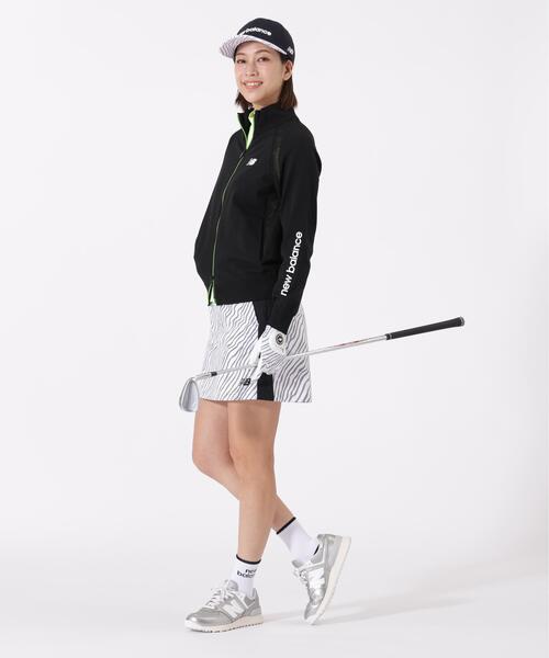 New Balance Golf（ニューバランスゴルフ）の「【new balance golf】フルジップ ニット ブルゾン (WOMENS)（ブルゾン・レディース・イエロー/ブラック/ホワイト・MEDIUM/LARGE/SMALL）」の5枚目の写真