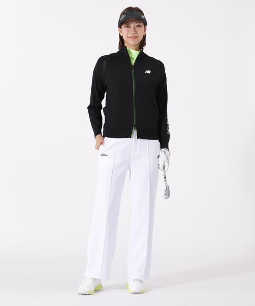 New Balance Golf（ニューバランスゴルフ）の「【new balance golf】フルジップ ニット ブルゾン (WOMENS)（ブルゾン・レディース・イエロー/ブラック/ホワイト・MEDIUM/LARGE/SMALL）」の6枚目の写真