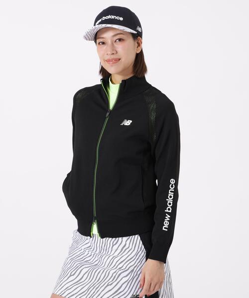 New Balance Golf（ニューバランスゴルフ）の「【new balance golf】フルジップ ニット ブルゾン (WOMENS)（ブルゾン・レディース・イエロー/ブラック/ホワイト・MEDIUM/LARGE/SMALL）」の7枚目の写真