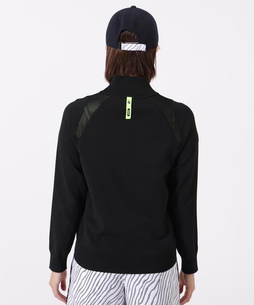 New Balance Golf（ニューバランスゴルフ）の「【new balance golf】フルジップ ニット ブルゾン (WOMENS)（ブルゾン・レディース・イエロー/ブラック/ホワイト・MEDIUM/LARGE/SMALL）」の8枚目の写真