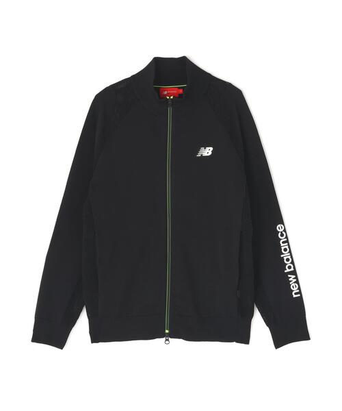 New Balance Golf（ニューバランスゴルフ）の「【new balance golf】フルジップ ニット ブルゾン (WOMENS)（ブルゾン・レディース・イエロー/ブラック/ホワイト・MEDIUM/LARGE/SMALL）」の9枚目の写真