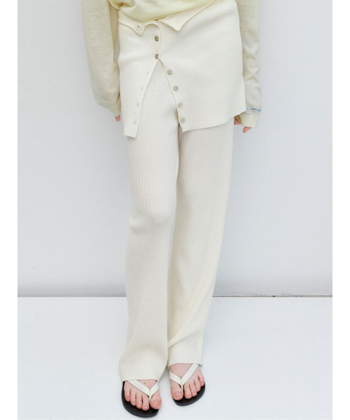 ATELIER NAIN(アトリエナイン)の「AN MULTI USED BUISTIER SET KNIT PANTS S (PT-5744)(その他パンツ・レディース・アイボリー/ダークネイビー・FREE)」の4枚目の写真
