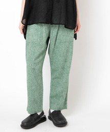 R4439 レーヨンリネンクロップドアトリエパンツ
