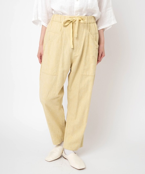 URCH RNA（アーチ アールエヌエー）の「R4439 レーヨンリネンクロップドアトリエパンツ（その他パンツ・レディース・イエロー/ナチュラル/ブラック/グリーン・FREE）」の18枚目の写真