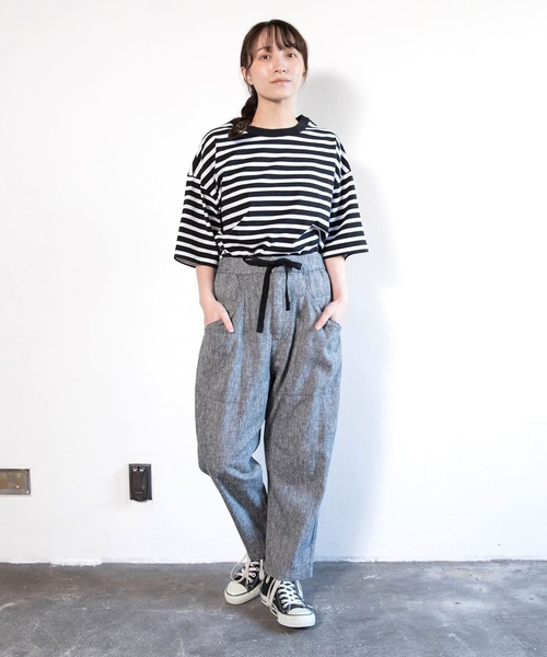 URCH RNA（アーチ アールエヌエー）の「R4439 レーヨンリネンクロップドアトリエパンツ（その他パンツ・レディース・イエロー/ナチュラル/ブラック/グリーン・FREE）」の22枚目の写真