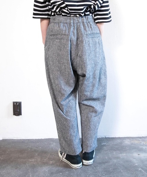 URCH RNA（アーチ アールエヌエー）の「R4439 レーヨンリネンクロップドアトリエパンツ（その他パンツ・レディース・イエロー/ナチュラル/ブラック/グリーン・FREE）」の6枚目の写真