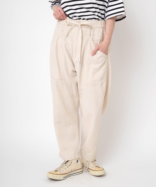 URCH RNA（アーチ アールエヌエー）の「R4439 レーヨンリネンクロップドアトリエパンツ（その他パンツ・レディース・イエロー/ナチュラル/ブラック/グリーン・FREE）」の9枚目の写真