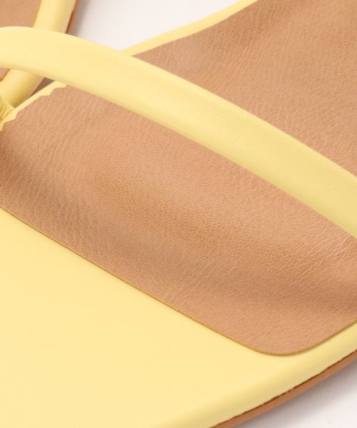 La TOTALITE（ラトータリテ）の「ANNISE. /アニス　ストラップヒールサンダル（サンダル・レディース・ブラック/イエロー・38/37/36）」の10枚目の写真