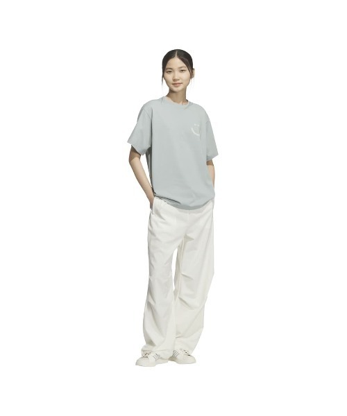 adidas(アディダス)の「アディダス adidas バービイジ ルーズフィット 半袖 Tシャツ(Tシャツ/カットソー・レディース・オフホワイト/ネイビー/グリーン・XL/L/M/S)」の11枚目の写真