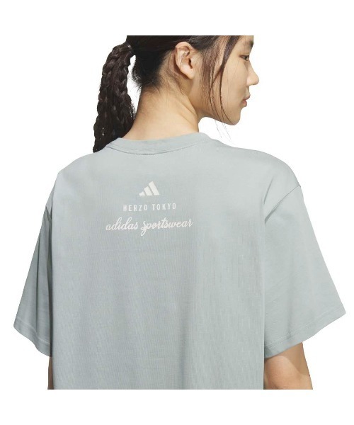 adidas(アディダス)の「アディダス adidas バービイジ ルーズフィット 半袖 Tシャツ(Tシャツ/カットソー・レディース・オフホワイト/ネイビー/グリーン・XL/L/M/S)」の14枚目の写真