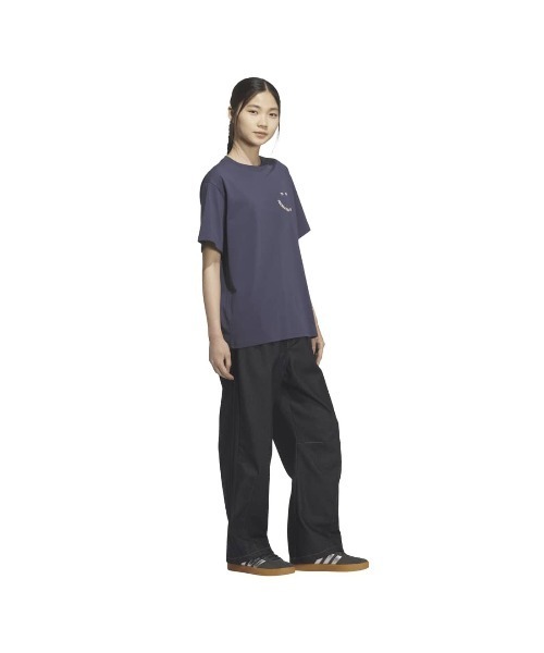 adidas(アディダス)の「アディダス adidas バービイジ ルーズフィット 半袖 Tシャツ(Tシャツ/カットソー・レディース・オフホワイト/ネイビー/グリーン・XL/L/M/S)」の4枚目の写真