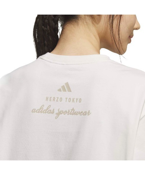 adidas(アディダス)の「アディダス adidas バービイジ ルーズフィット 半袖 Tシャツ(Tシャツ/カットソー・レディース・オフホワイト/ネイビー/グリーン・XL/L/M/S)」の18枚目の写真