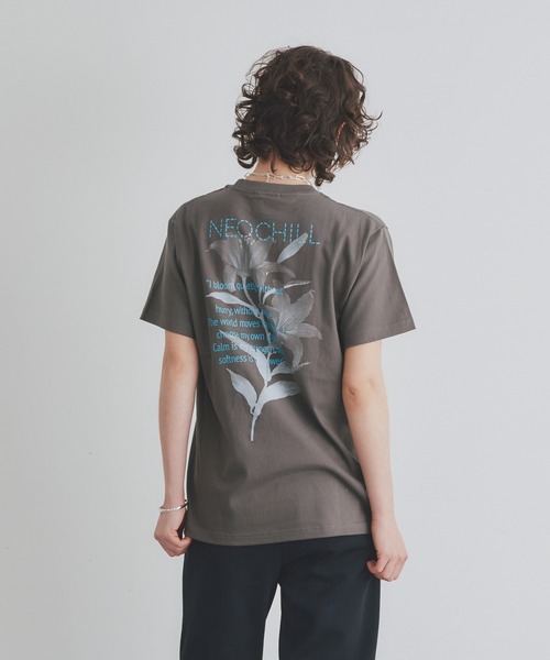 Muel Chic(ミュエルシック)の「Neo Chill T shirt ネオチルTシャツ(Tシャツ/カットソー・レディース・ホワイト/ベージュ/スミクロ・FREE)」の3枚目の写真