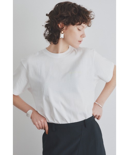 Muel Chic(ミュエルシック)の「Neo Chill T shirt ネオチルTシャツ(Tシャツ/カットソー・レディース・ホワイト/ベージュ/スミクロ・FREE)」の4枚目の写真