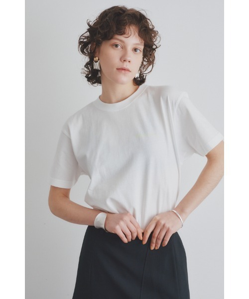Muel Chic(ミュエルシック)の「Neo Chill T shirt ネオチルTシャツ(Tシャツ/カットソー・レディース・ホワイト/ベージュ/スミクロ・FREE)」の5枚目の写真