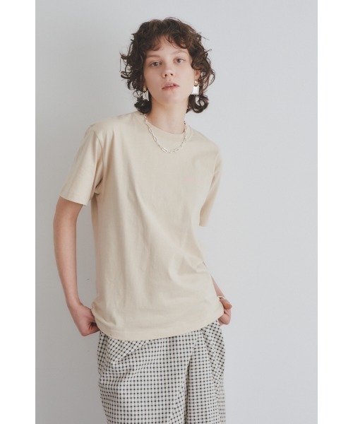 Muel Chic(ミュエルシック)の「Neo Chill T shirt ネオチルTシャツ(Tシャツ/カットソー・レディース・ホワイト/ベージュ/スミクロ・FREE)」の10枚目の写真