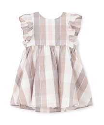 petit main | 【リンク】チェックフレアワンピース(シャツワンピース)