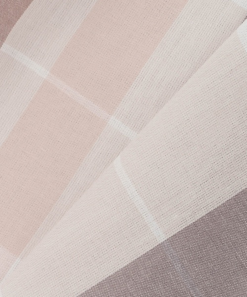 petit main（プティマイン）の「【リンク】チェックフレアワンピース（シャツワンピース・キッズ・モカ/ブルー・100cm/120cm/90cm/80ｃｍ/110cm/130cm）」の15枚目の写真