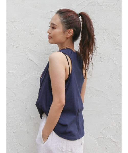 Ungrid（アングリッド）の「メッシュコンビリメイクロゴタンクトップ（タンクトップ・レディース・ネイビー/オフホワイト/レッド・FREE）」の19枚目の写真