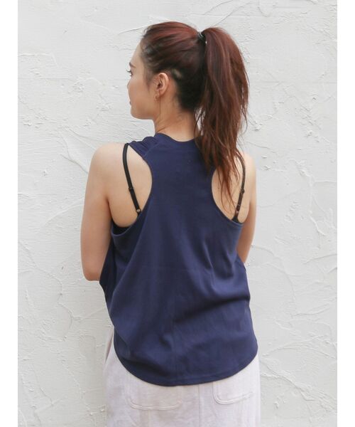 Ungrid（アングリッド）の「メッシュコンビリメイクロゴタンクトップ（タンクトップ・レディース・ネイビー/オフホワイト/レッド・FREE）」の20枚目の写真