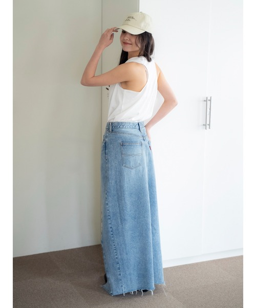 Ungrid（アングリッド）の「メッシュコンビリメイクロゴタンクトップ（タンクトップ・レディース・ネイビー/オフホワイト/レッド・FREE）」の10枚目の写真