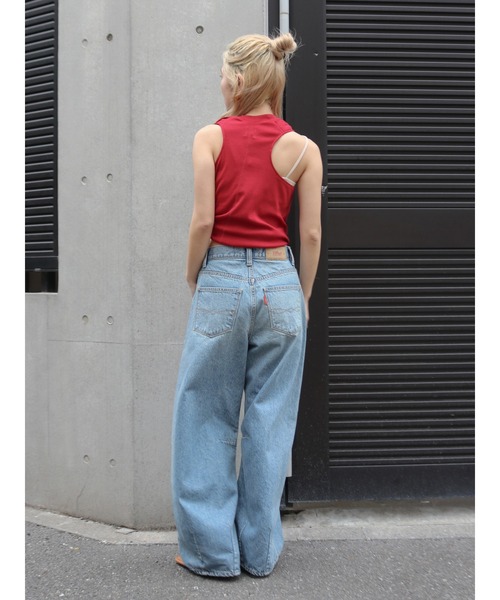 Ungrid（アングリッド）の「メッシュコンビリメイクロゴタンクトップ（タンクトップ・レディース・ネイビー/オフホワイト/レッド・FREE）」の14枚目の写真