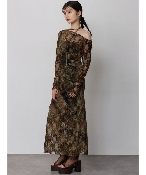 MURUA(ムルーア)の「メッシュシアーブーツサンダル(サンダル・レディース・ブラック/ブラウン・24.5/23.5/22.5)」の11枚目の写真