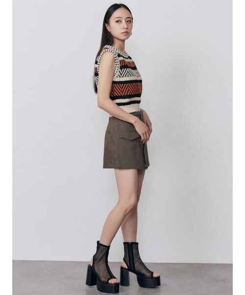 MURUA(ムルーア)の「メッシュシアーブーツサンダル(サンダル・レディース・ブラック/ブラウン・24.5/23.5/22.5)」の13枚目の写真