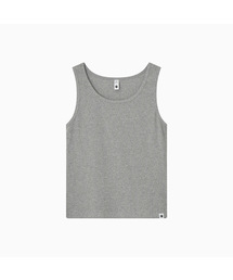 BASIC U-NECK SLEEVELESS, MELANGE GRAY