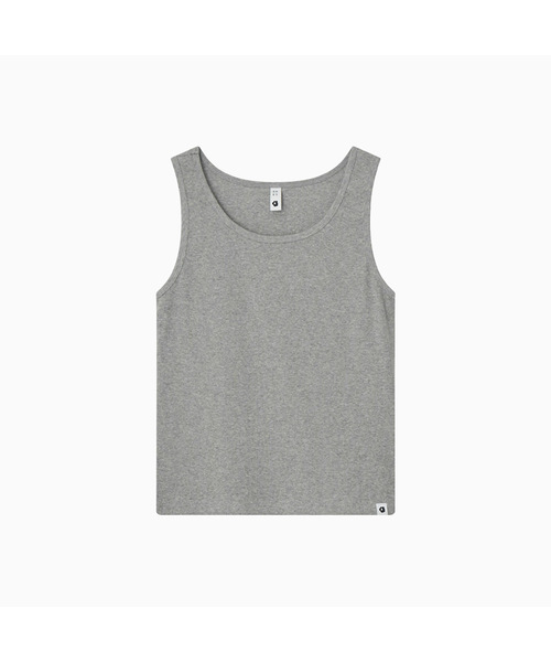 OHESHIO(オヘシオ)の「BASIC U-NECK SLEEVELESS, MELANGE GRAY(Tシャツ/カットソー・レディース・その他・FREE)」の1枚目の写真