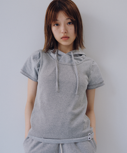 OHESHIO(オヘシオ)の「BASIC U-NECK SLEEVELESS, MELANGE GRAY(Tシャツ/カットソー・レディース・その他・FREE)」の8枚目の写真