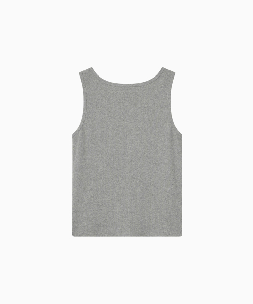 OHESHIO(オヘシオ)の「BASIC U-NECK SLEEVELESS, MELANGE GRAY(Tシャツ/カットソー・レディース・その他・FREE)」の2枚目の写真