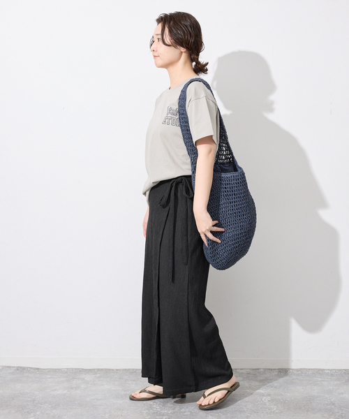 SLOBE IENA(スローブイエナ)の「《WEB限定/追加2》ラップジャージパンツ(その他パンツ・レディース・ブラック・36/38)」の11枚目の写真