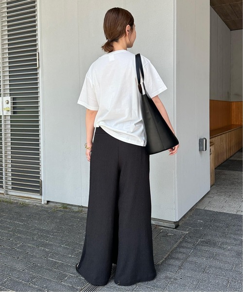 SLOBE IENA(スローブイエナ)の「《WEB限定/追加2》ラップジャージパンツ(その他パンツ・レディース・ブラック・36/38)」の3枚目の写真